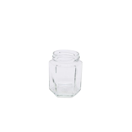 Glass jar hexagon 196 ml