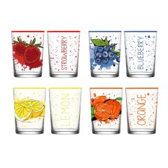 520ml Glass - Fruit pattern