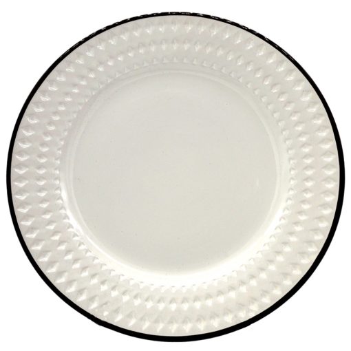 Rome white side plate