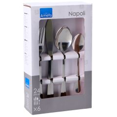 Cutlery set in a box of 24 pieces - Napoli