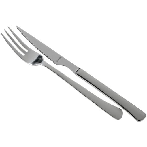 Steak knife + fork set of 12 in window box - Chuletero