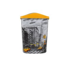8,5 litres Trash can with lid - NEW YORK